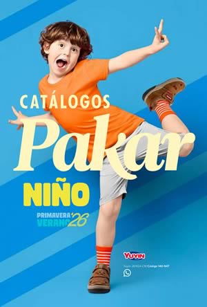 Catálogo PAKAR Niño Primavera Verano 2026